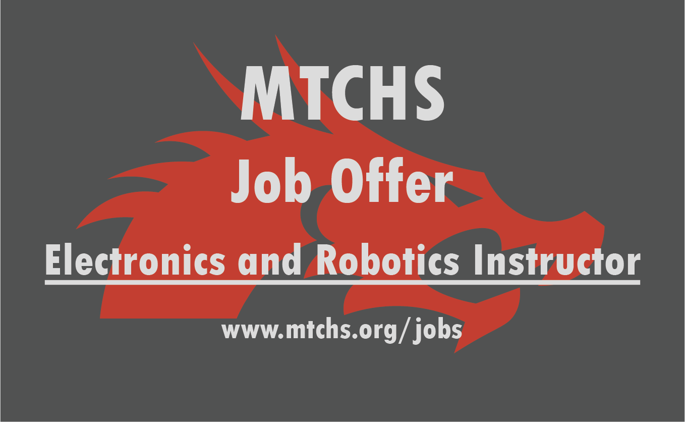 Electronics and Robotics Instruction Job Opening