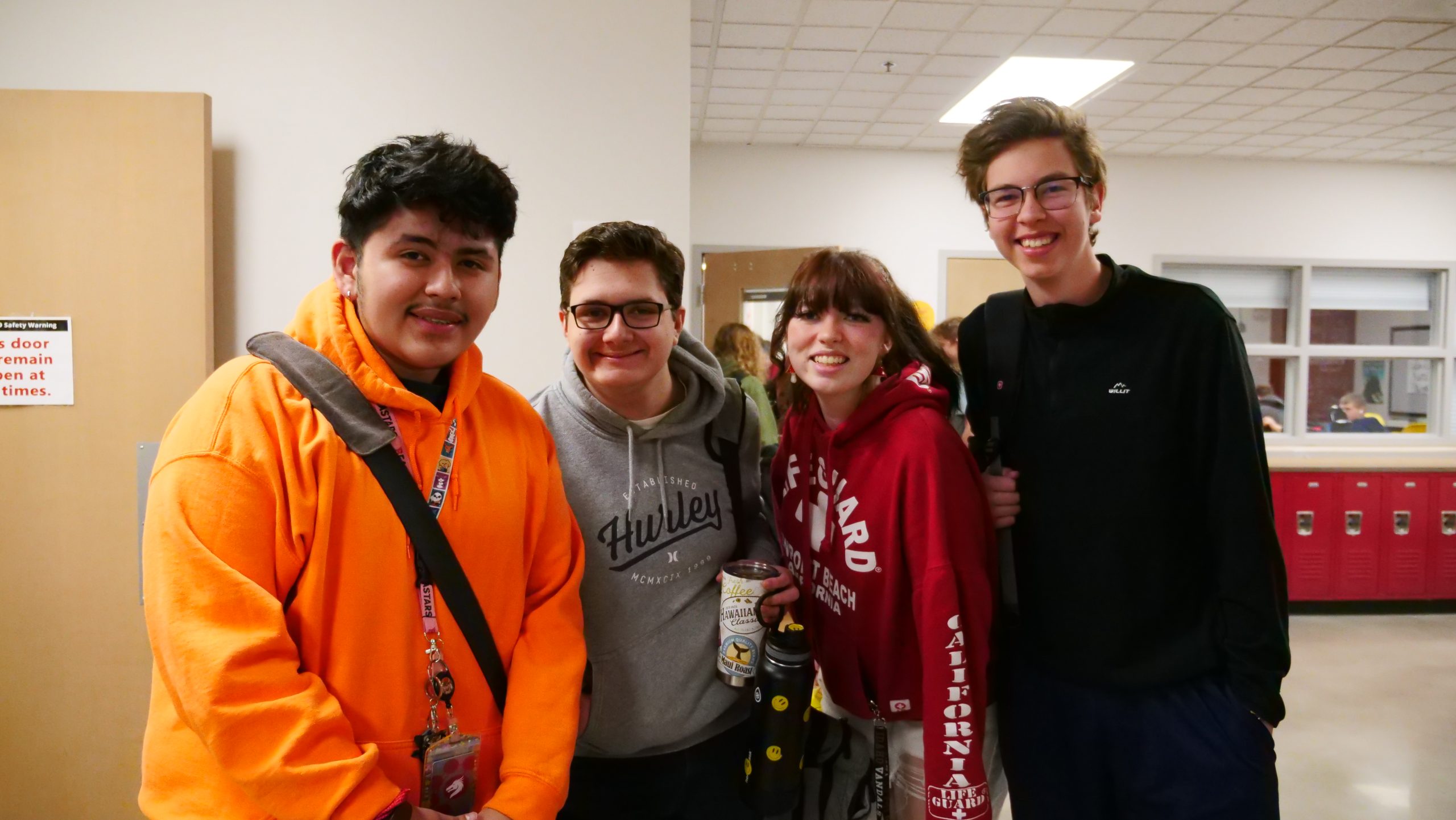 Students gathered for a picture