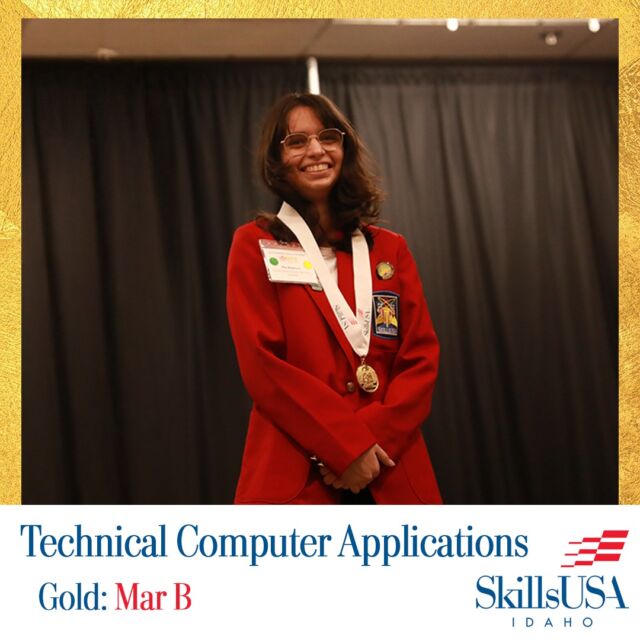 🌟 There are SO many SkillsUSA Idaho GOLD MEDAL winners from MTCHS this year, it takes TWO posts to celebrate them all! 🌟

A huge congratulations to our incredible students! 🎉
GOLD MEDAL winners who are in good standing (grades & behavior) are eligible to head to Atlanta this summer for Nationals! 🛫🏅

We are so proud of your hard work, dedication, and excellence! 💙

#mtchsIdaho #SkillsUSA #GoldMedalists #MTCHSProud #CTEExcellence #NationalsBound #SkillsUSAIdaho #StudentSuccess #idahocte