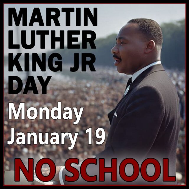 Meridian Technical Charter High School will be closed in observance of Martin Luther King Jr. Day on Monday, January 19.

#MTCHSIdaho