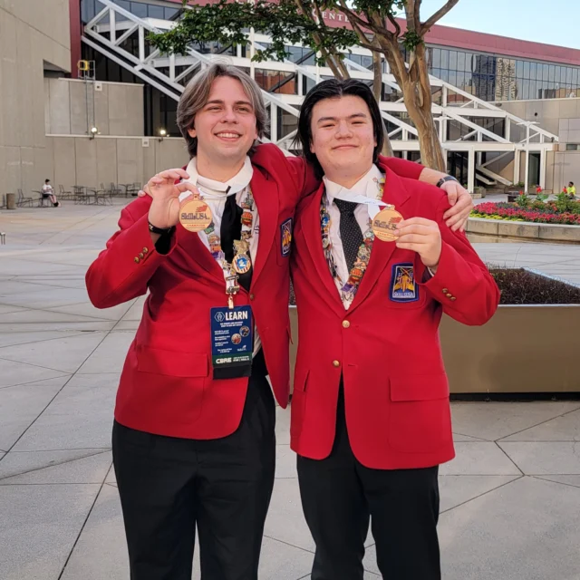 We were so excited to hear our Web Design & Development team called to the stage during the SkillsUSA NLSC Awards Session on Friday night!

Daniel and Kian earned a Bronze Medal in Web Design & Development, placing them among the top three teams in the nation. That's an incredible accomplishment in one of the largest and most competitive student leadership and skills events in the country.

Making it to Nationals is a challenge in itself. Earning a spot on the podium against the best state champions from across the United States is truly exceptional.

We're so proud of them! Congratulations, Daniel & Kian! Great job, guys! 🥉🔥🐉

#MTCHSIdaho #SkillsUSA #SkillsUSANationals #NLSC #TeamIdaho #DragonPride